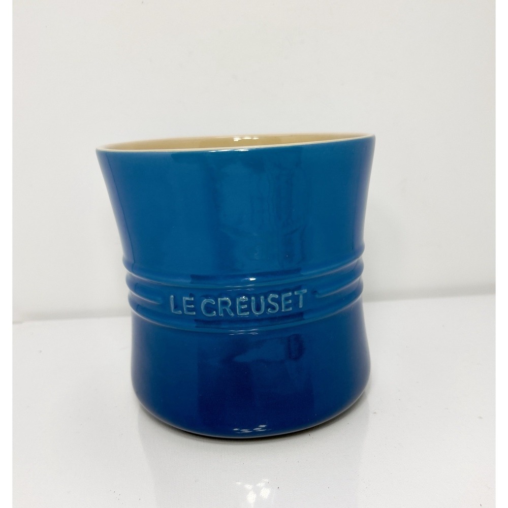 Le Creuset Marseille Blue Large Utensil Crock - 2.75 Qt / 2.4L Retired